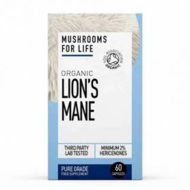 Organic Lions Mane Mushroom 800 mg Pure Grade Extract, 60 capsule, Mushrooms4Life