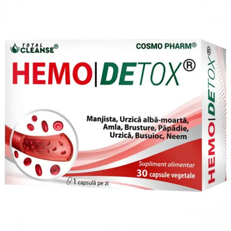 HEMODETOX - detoxifierea sangelui, 30 capsule, Cosmo Pharm