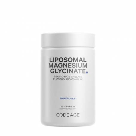 Codeage Liposomal Magnesium Glycinate - Magneziu Bisglicinat Lipozomal, 120cps, GNC