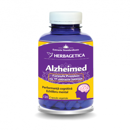 ALZHEIMED - supliment Alzheimer, 120 capsule, Herbagetica