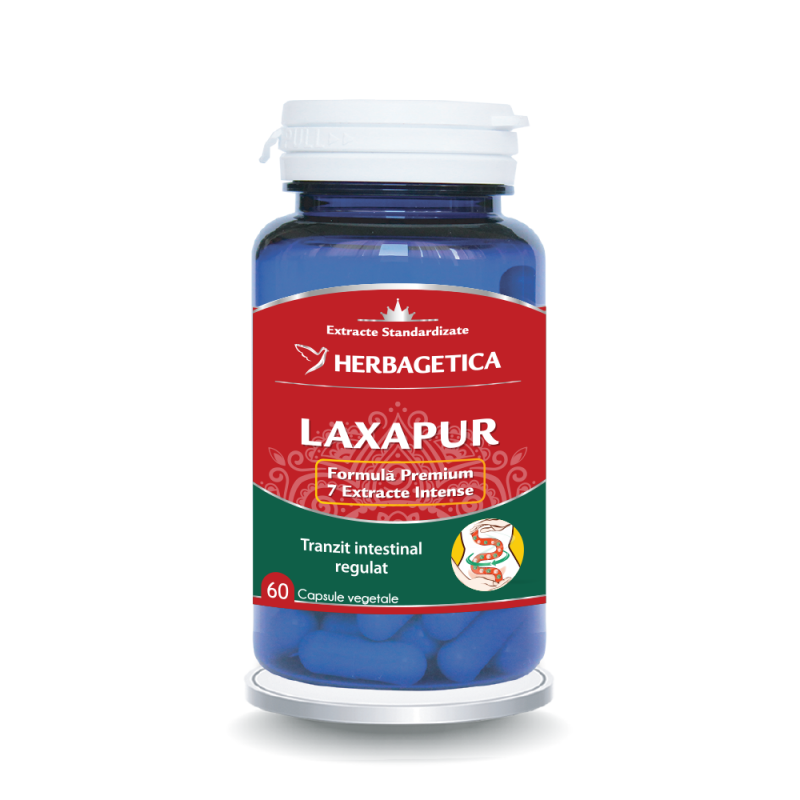 LAXAPUR - laxativ natural, 60cps, Herbagetica