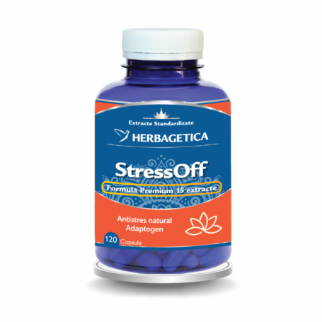 STRESSOFF - combate sindromul de BURNOUT - 120 capsule, Herbagetica