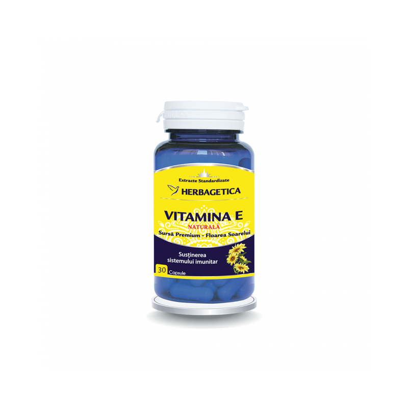 VITAMINA E naturala, 30 capsule, Herbagetica