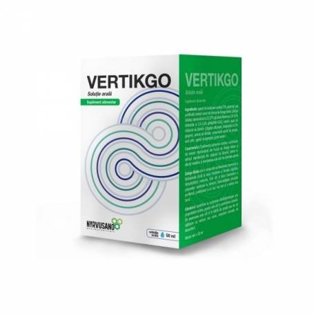 VERTIKGO SOLUTIE ORALA 50 ml, NYRVUSANO PHARMACEUTICALS