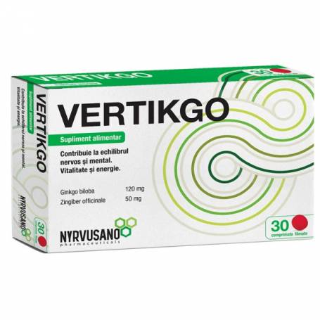 VERTIKGO, 30 comprimate filmate, NYRVUSANO PHARMACEUTICALS