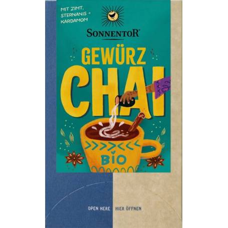 CEAI MIRODENII - Spice CHAI, eco-bio, 18 plicuri, SONNENTOR