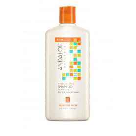 Sampon cu ulei de argan par uscat - Argan Oil  Shea Moisture Rich shampoo, 340 ml, Andalou - SECOM