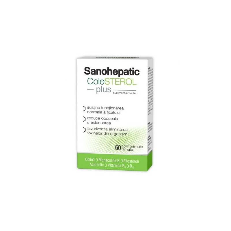 SANOHEPATIC COLESTEROL PLUS 60 comprimate, ZDROVIT