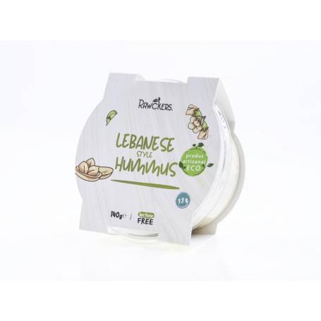 Hummus in stil libanez, eco-bio, 140 g - Rawckers