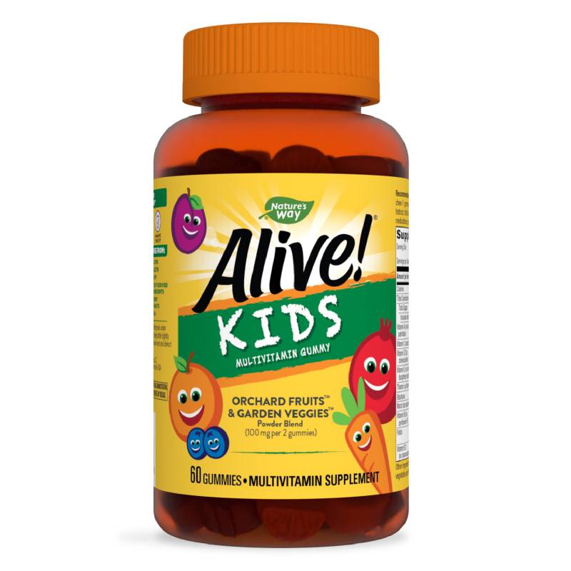 Alive Kids Multivitamin Gummy, multivitamine pentru copii, 60