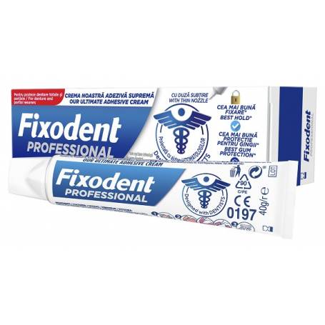 FIXODENT PROFESSIONAL CREMA ADEZIVA PROTEZE CU APLICATOR, 40g, Fixodent