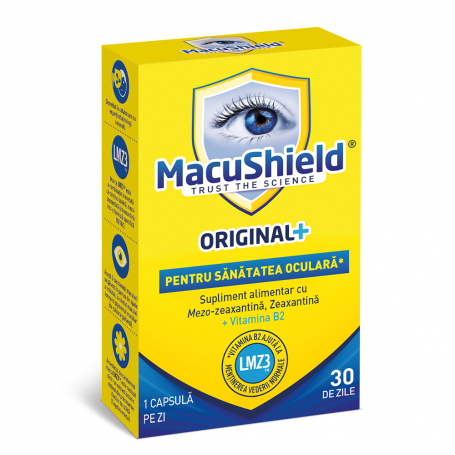 MacuShield Original+, supliment ochi, 30 capsule, Macu Vision