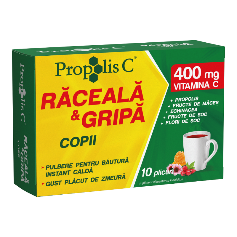 Propolis C Raceala si Gripa Copii, 10 Plicuri - FITERMAN PHARMA