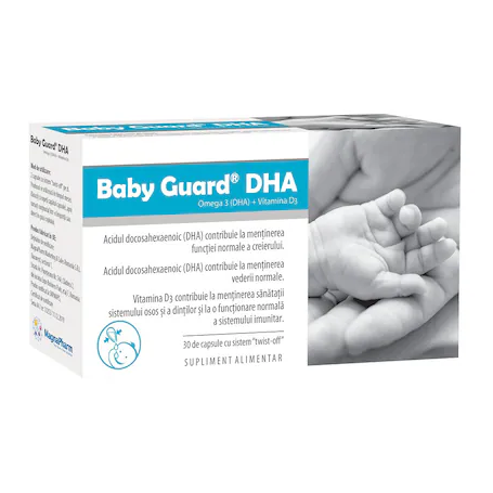 BABY GUARD DHA - omega 3 bebelusi, 30 capsule, EVITAL - Magna Pharm