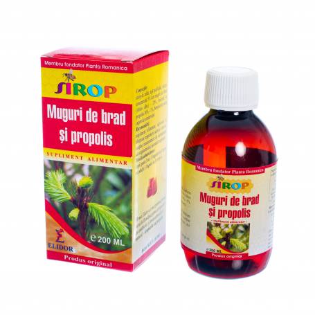 SIROP MUGURI de BRAD si PROPOLIS, 200 ml, Pontica Elidor