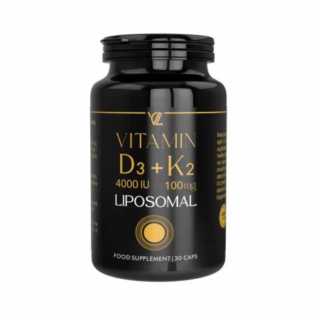 Vitamina D3 - 4000 UI si K2 100 mcg - LIPOZOMALE, 30 capsule vegetale - VCL - Vio Nutri Lab