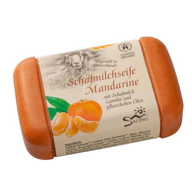 Sapun cremos cu lapte de oaie si mandarine 100g, SALING NATURPRODUKTE