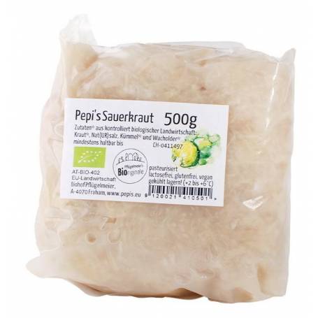 Varza murata - reteta clasica - punga - eco-bio, 500g Pepi`s Sauerkraut