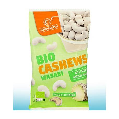 Caju cu wasabi, vegan si fara gluten, eco-bio, 50 g, Landgarten