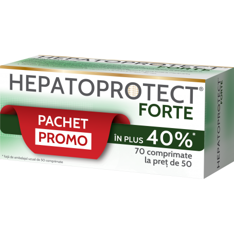 Pachet HEPATOPROTECT FORTE, 70 comprimate, BioFarm