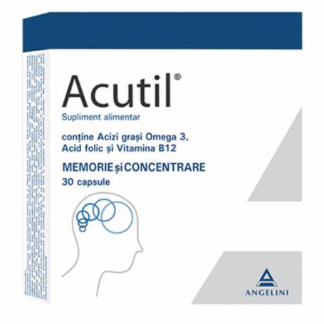 ACUTIL - memorie si concentrare, 30 capsule, Angelini