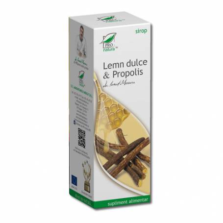 Lemn dulce cu propolis, sirop, 100 ml, Medica - Pro Natura