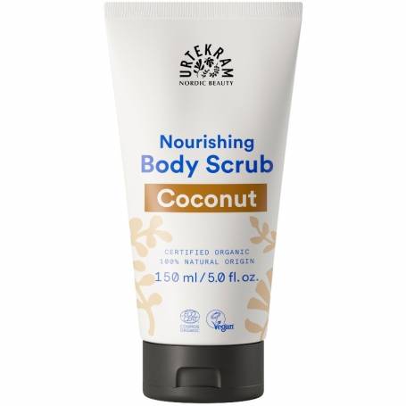 Scrub nutritiv pentru corp cu nuca de cocos, eco-bio, 150 ml, Urtekram