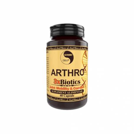 Arthro 3x Biotics, sustine sistemul osteo - articular, 40 capsule, Medica - Pro Natura