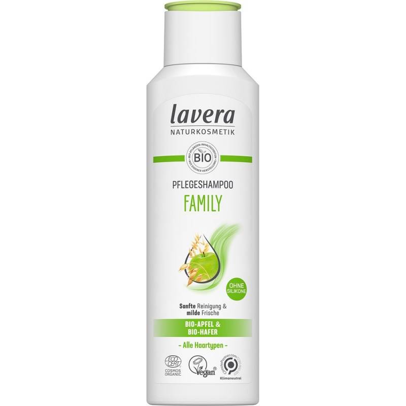 Sampon pentru toata familia cu mar si ovaz, eco-bio, 250 ml, Lavera