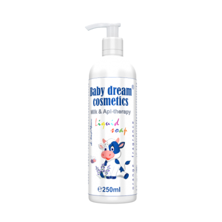 Sapun lichid pentru bebelusi, Baby Dream Cosmetics Milk Api Therapy, 250 ml, Medica - Pro Natura