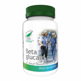 Beta Glucani, extract standardizat de ciuperci, 60 capsule, Medica - Pro Natura