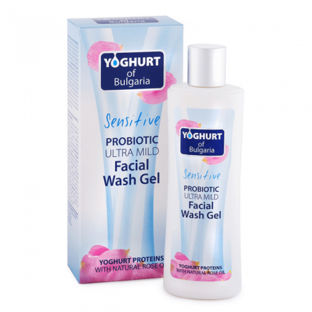 Gel de spalare sensitive - cu probiotice si ulei de trandafir, 230 ml, Yoghurt - Biofresh - Rose of Bulgaria