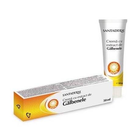 Crema cu extract galbenele Santaderm, 50ml, Viva Pharma