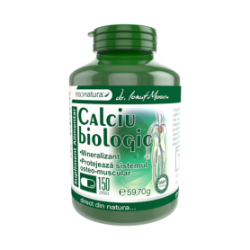 Calciu Biologic, 150 capsule, Medica - Pro Natura