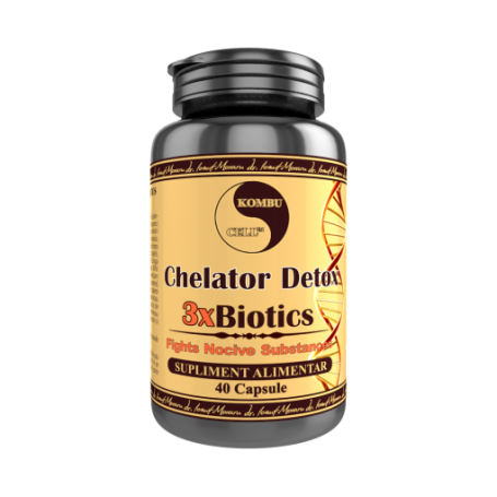 Chelator Detox 3x Biotics, ajuta la eliminarea metalelor grele, 40 capsule, Medica - Pro Natura