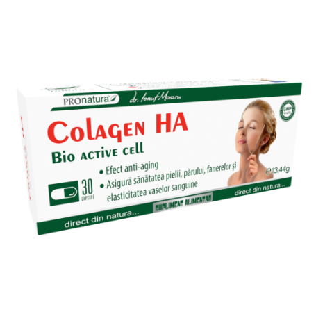 Colagen Ha, Bio active cell, 30 capsule, Medica - Pro Natura