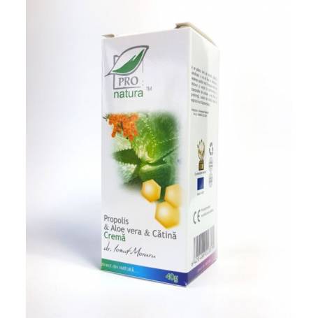 Crema cu propolis, aloe vera si catina, 40 g, Medica - Pro Natura