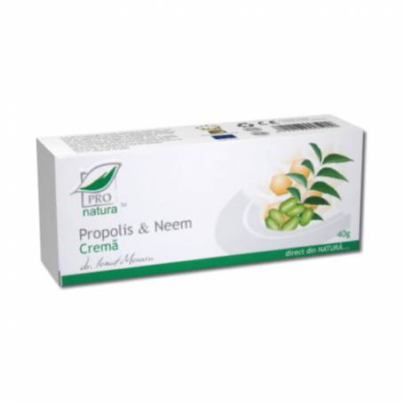 Crema cu propolis si neem, 40 g, Medica - Pro Natura