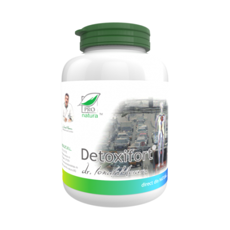 Detoxifort, sprijina detoxifierea organismului, 150 capsule, Medica - Pro Natura