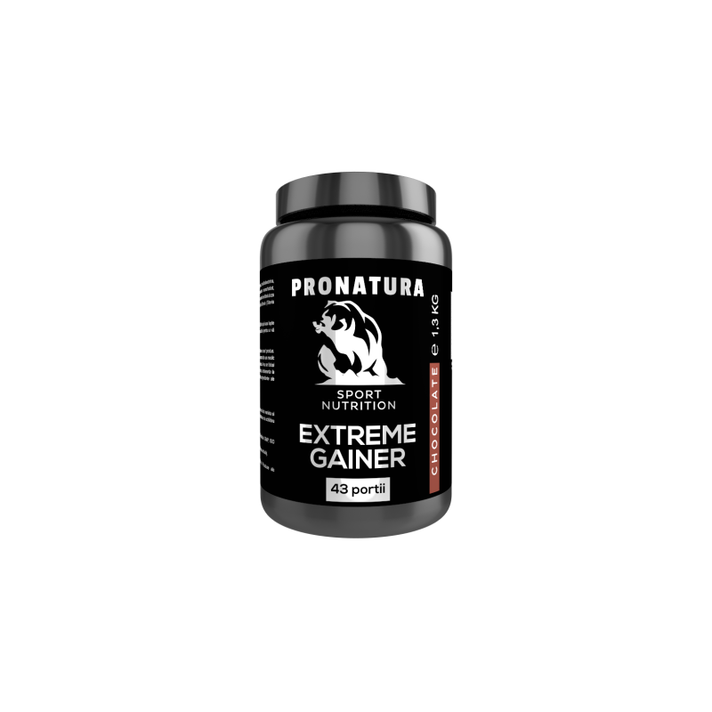 Extreme Gainer Chocolate, pulbere proteica cu aroma de ciocolata,