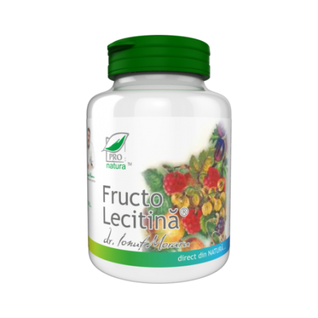 Fructo Lecitina, asigura troficitatea pielii, 200 capsule, Medica - Pro Natura