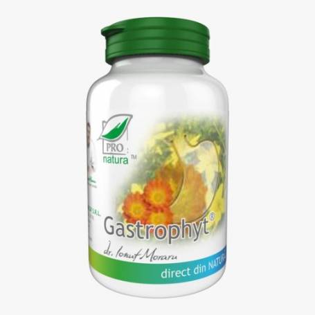 Gastrophyt, reduce aciditatea gastrica, 250 capsule, Medica - Pro Natura