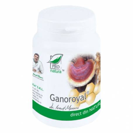 Ganoroyal, vitaminizant si tonic general, 60 capsule, Medica - Pro Natura