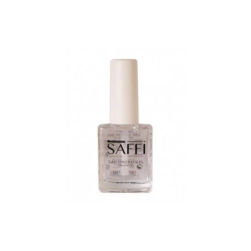 Lac de unghii gel transparent, 01, 10 ml, Saffi