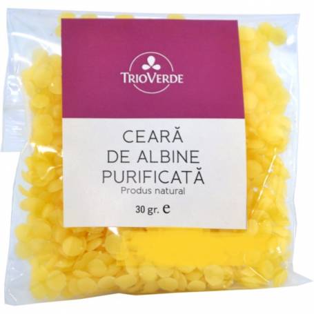 Ceara de albine purificata, 30 g, Trio Verde