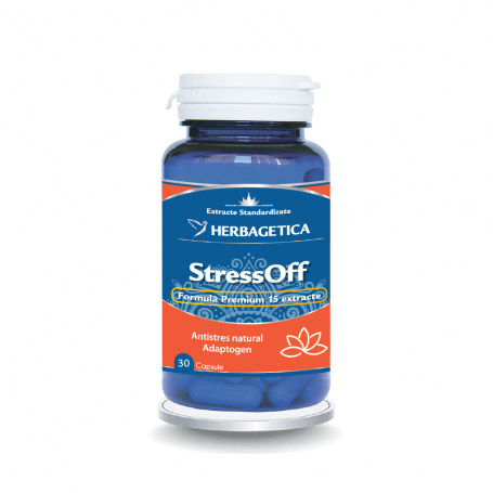 STRESSOFF - combate sindromul de BURNOUT - 30 capsule, Herbagetica