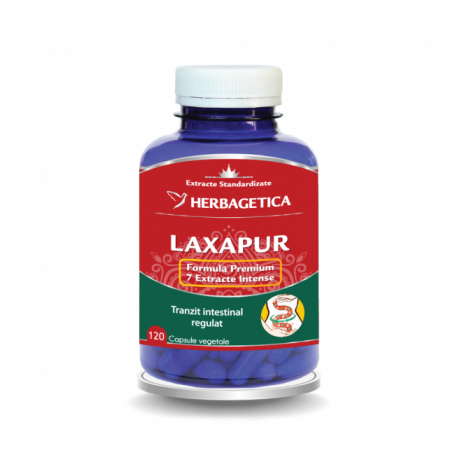 LAXAPUR - laxativ natural, 120 capsule, Herbagetica