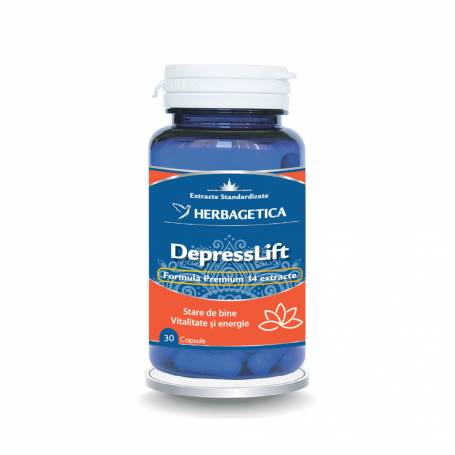 DEPRESSLIFT - buna dispozitie - 30 capsule, Herbagetica