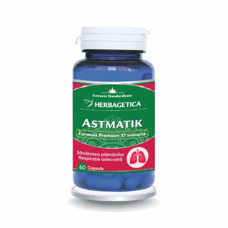 ASTMATIK, adjuvant in astm bronsic, 60 capsule, Herbagetica