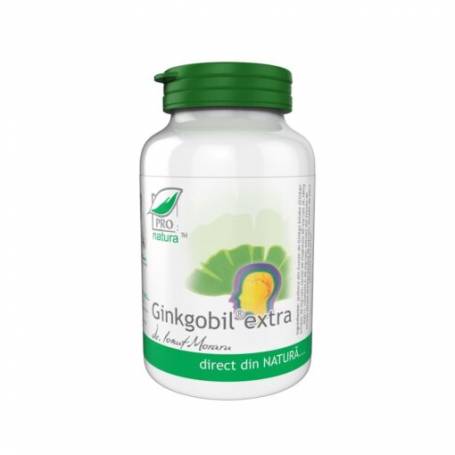 Ginkgobil Extra, sustine circulatia cerebrala, 60 capsule, Medica - Pro Natura